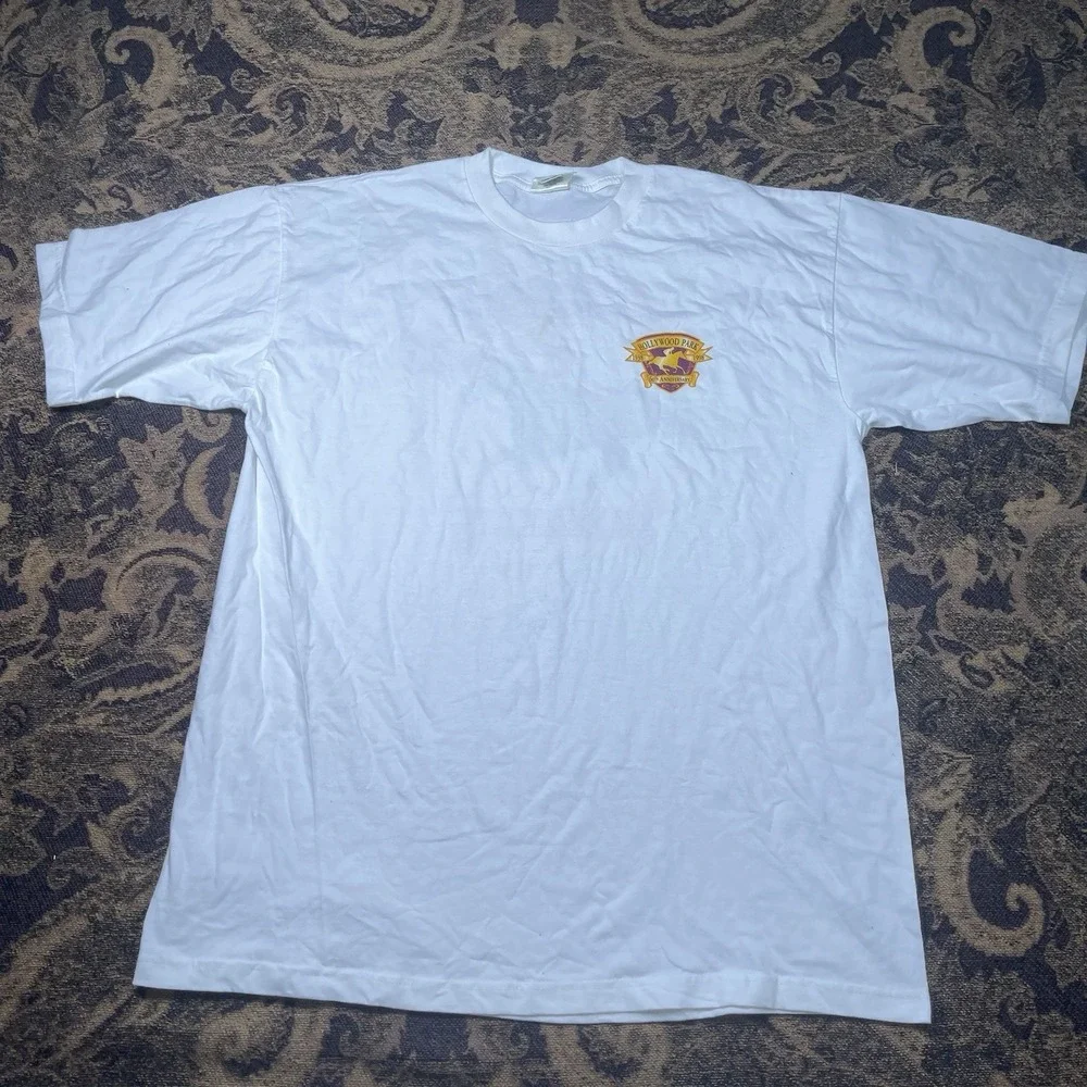 Hollywood Park 1998 VTG T Shirt Men's XL White 60th Anniversary Short Sleeve